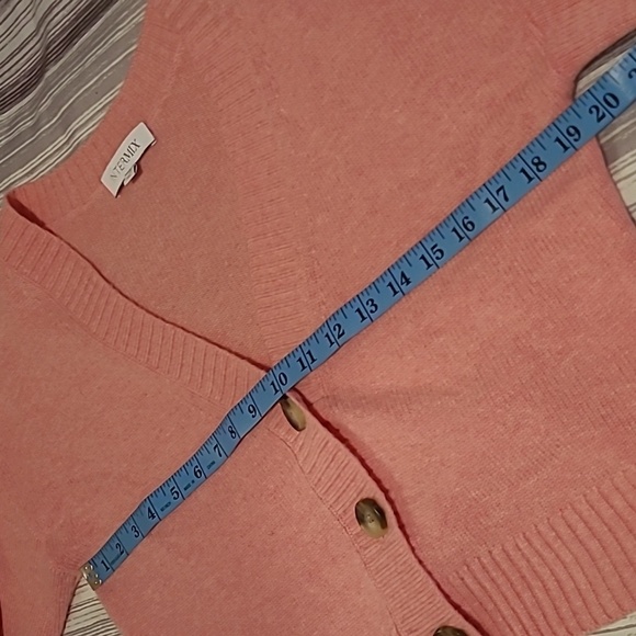 Intermix Pink Wool Cashmere Cardigan Bra Tank Set Wmn S Preppy Academia Coquette - Picture 6 of 15